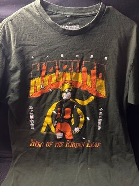 Naruto Shippuden Hero Of The Hidden Leaf T-Shirt Men’s Large Ripple Junction Ani